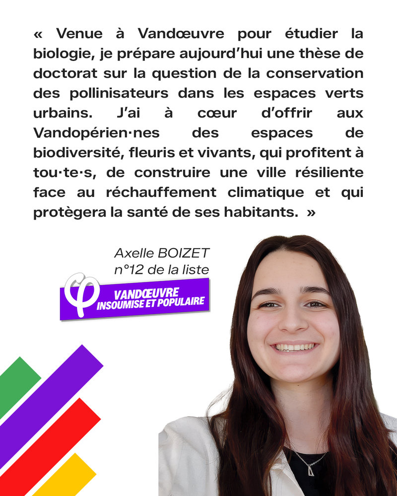 Présentation d'Axelle — 12e de liste